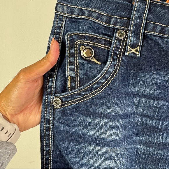 Y2K Rock Revival Adele Skinny Jeans Blue Size 29 Distressed Stretch Denim - Picture 6 of 16